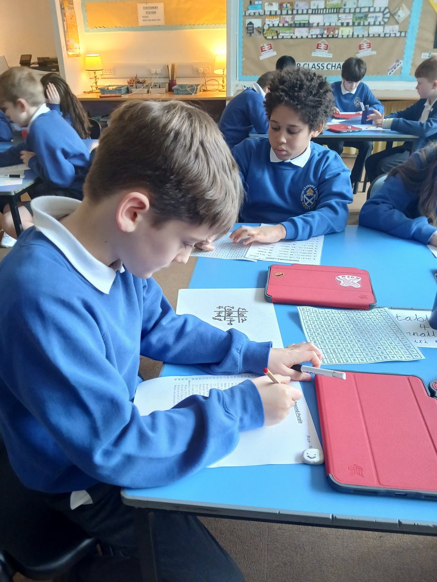 stpetersgala's tweet image. You can almost hear the brains calculating and whirring in P6! It's time for our Basic Maths Facts test. Solid concentration from everyone. Hoping for some successes as we move up to the next colour. @SBCEducation1 #concentrate #dontgiveup
