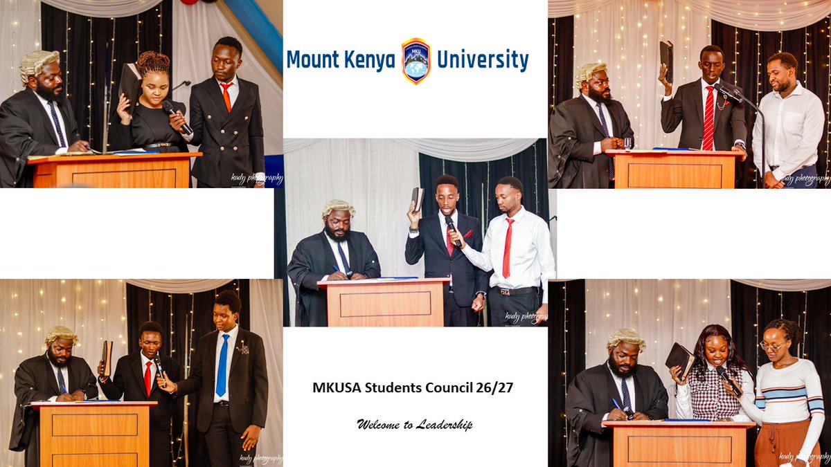 MKU_LawSchool's tweet photo. A New Chapter of Leadership Begins -  MKUSA Students Council 26/27 officially assumes office marking the start of a new term of service, dedication and transformative leadership. Championing the voice of every student.
#MKUSA2026 #StudentLeadership #ServingWithPurpose https://t.co/0d94XFvpMx