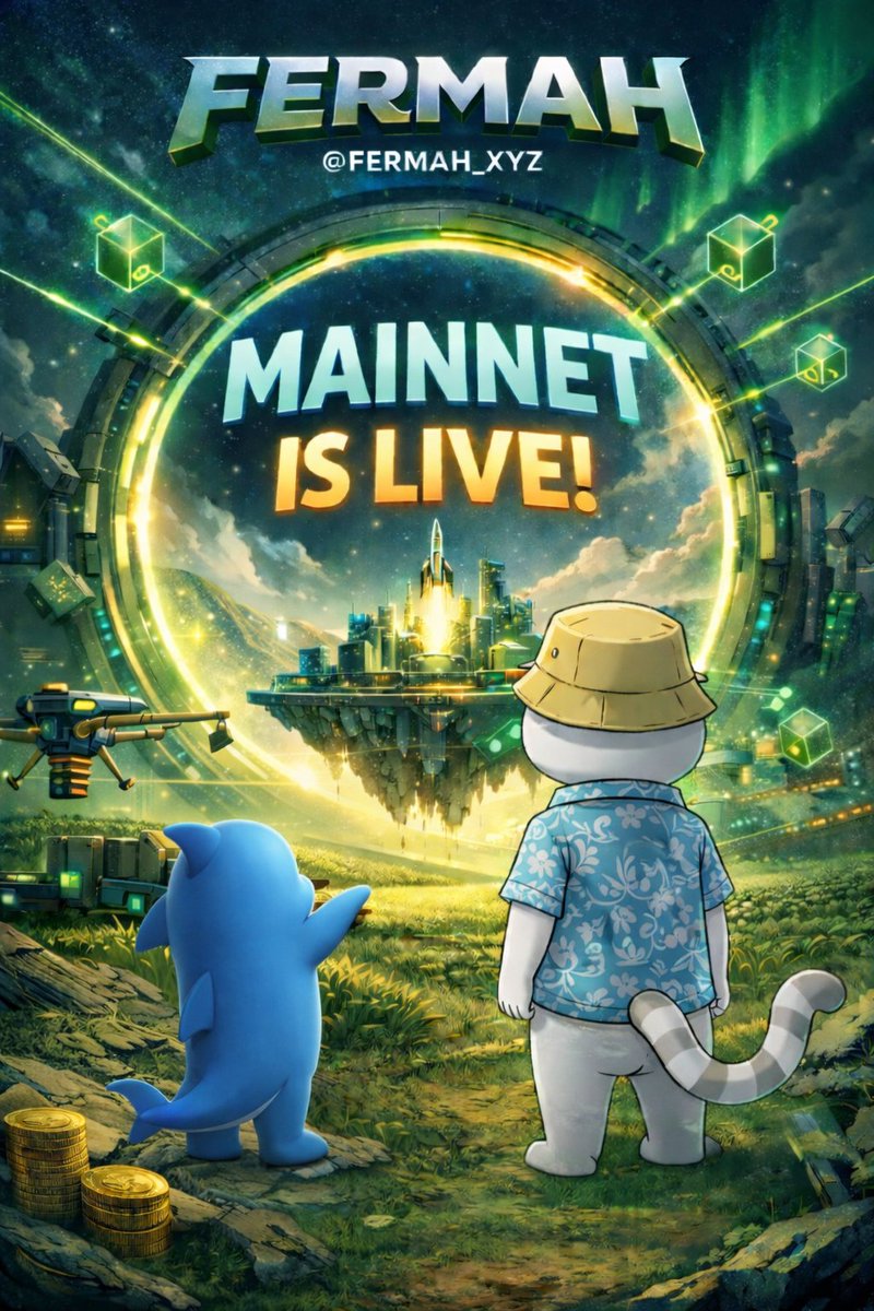 🚀 Big milestone unlocked!

<a href="/fermah_xyz/">Fermah</a> Mainnet is officially LIVE.

A huge step forward for the ecosystem, faster, stronger, and ready for real adoption.
The journey from vision to reality just leveled up.
<a href="/0xTribal/">ethan</a>  <a href="/7wealthh/">7wealthh</a>