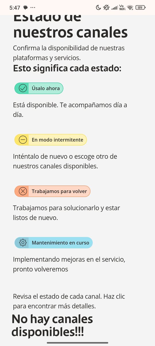 Sres <a href="/SFCsupervisor/">Superfinanciera</a> los millones de usuarios de <a href="/Bancolombia/">Bancolombia</a> exigimos un sanción ejemplar porque ningun canal funciona mis está reteniendo el dinero y retrasando nuestras obligaciones financieras, hace días no podemos sacar transferir pagar nada y estamos muy afectados