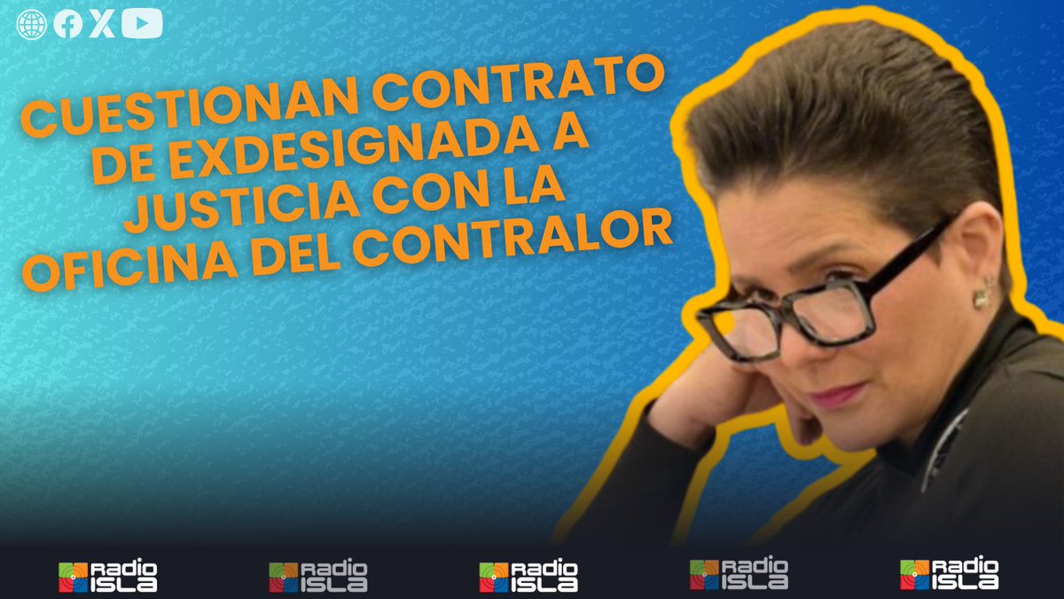 radioislatv's tweet photo. #PegaosEnLaMañana con @millymendezpr | Cuestionan contrato de exdesignada a Justicia con la Oficina del Contralor

https://t.co/ThK3Vj3XmU

#contrato #destacadas #gobierno #JanetParra #noticias #OficinadelContralor https://t.co/EIKlqZHlC0