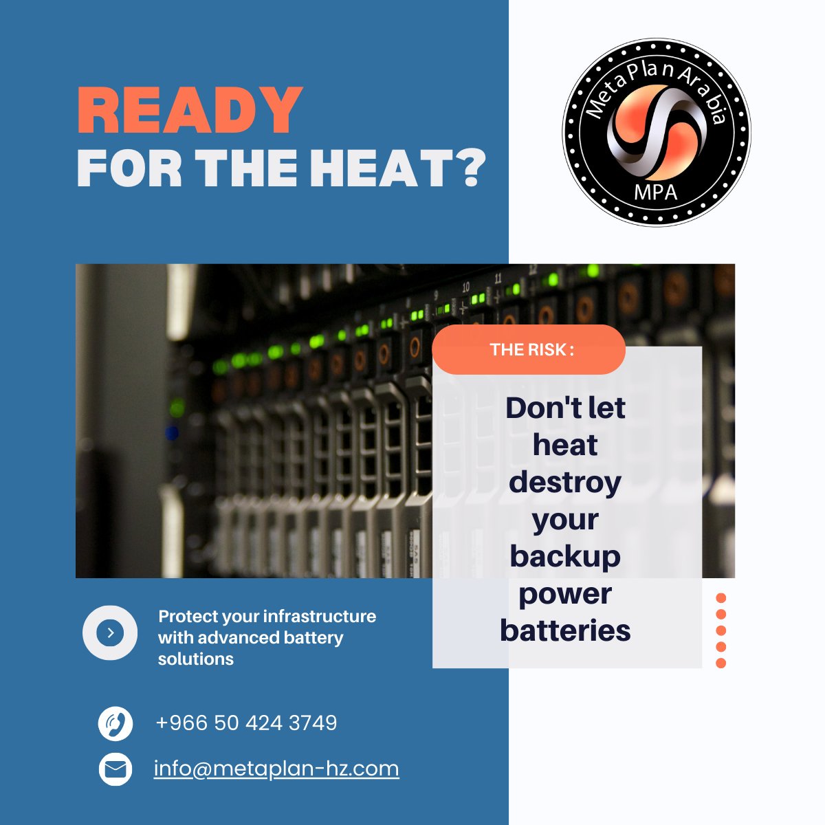 InfoMetaplan's tweet photo. Is your backup power ready for the heat?

At MetaPlan Arabia, we provide reliable solutions from Yuasa, CSB, and Optima.

Need a battery health check in Riyadh?

#IndustrialPower #Riyadh #PowerSolutions https://t.co/VF9IVZ5fX4