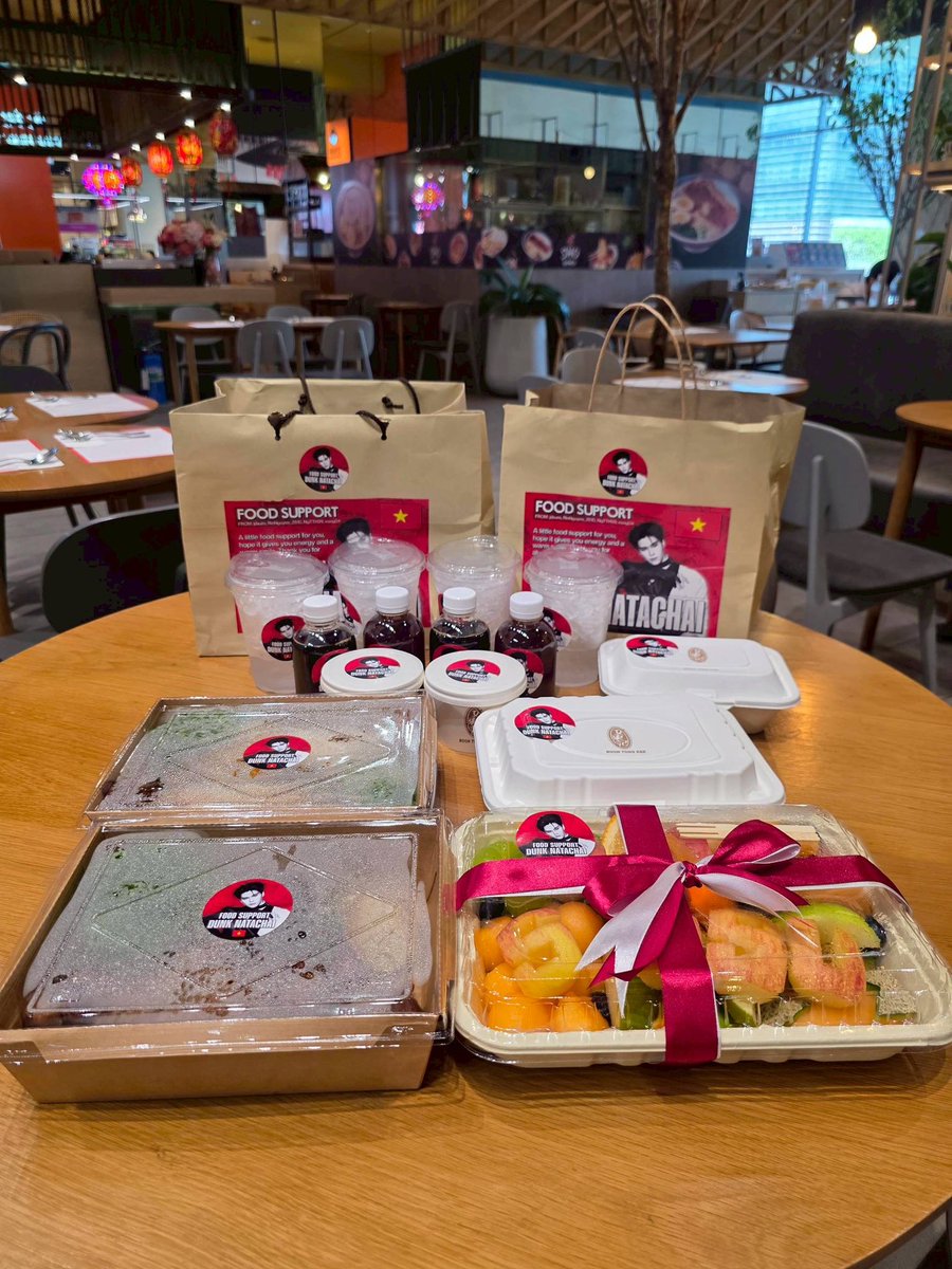 Dunk_OfficialTH's tweet photo. [ #DunkFoodSupport ] 

#DareYouToDeathFinalEP

Date: 26 February 2026
Meal: Dinner 
From: 
K. @jdxvm 
K. @RinNguyen_2810 
K. @NgTTH99 
K. @esng04

We deeply appreciate your kindness and love for Dunk Natachai. 🙏🏻🖤 

@dunknatachai #dunknatachai #dunkdunk https://t.co/u72zCUCr16