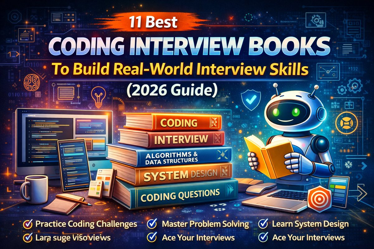 denebrixai0's tweet photo. 11 Best Coding Interview Books To Build Real-World Interview Skills
https://t.co/5U4OJI4elu
#Tech2026
#FutureDevelopers
#SoftwareEngineering
#CodingBooks
#SelfImprovement
#Upskill
#STEMCareers
#TechEducation https://t.co/3wGBQct9qa