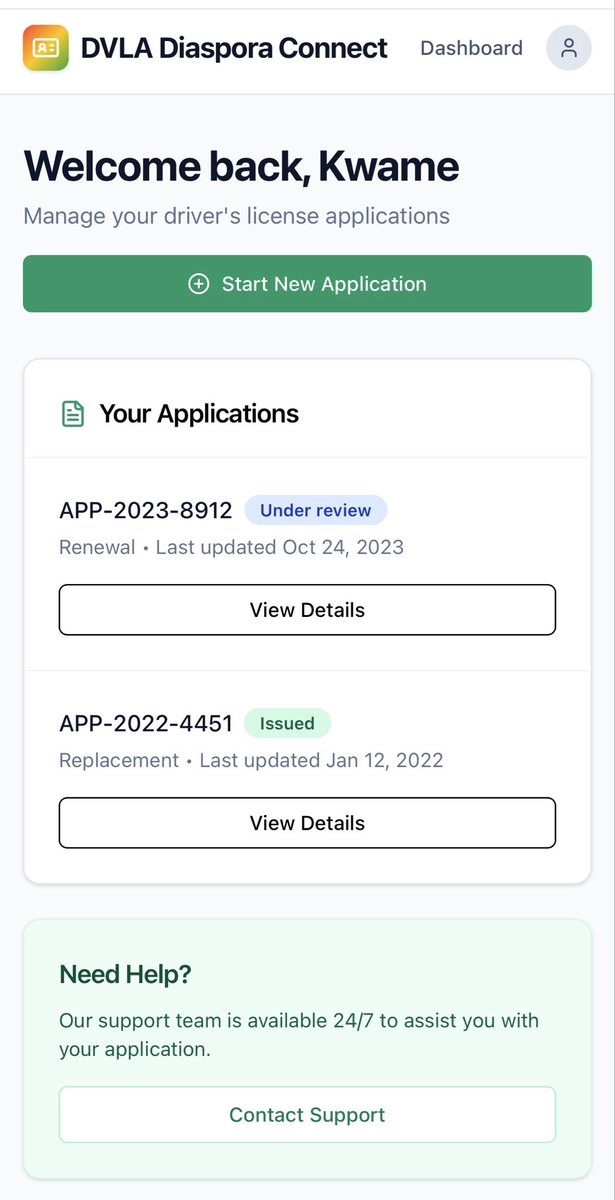 MacJordaN's tweet photo. Using Google's AI platform, I vibe coded this “DVLA Diaspora Connect” web-app in a few minutes. 

We don’t need DVLA staffs traveling to be stationed in UK, US, Canada, Germany and the Netherlands to provide any service. 

Totally unnecessary and needless.

The @DVLAGhofficial Boss and his team should focus on making it easier for Ghanaians in Ghana to acquire driver’s s licences back home. @garyalsmith @TheKomla_Adom @JoyNewsOnTV @Joy997FM