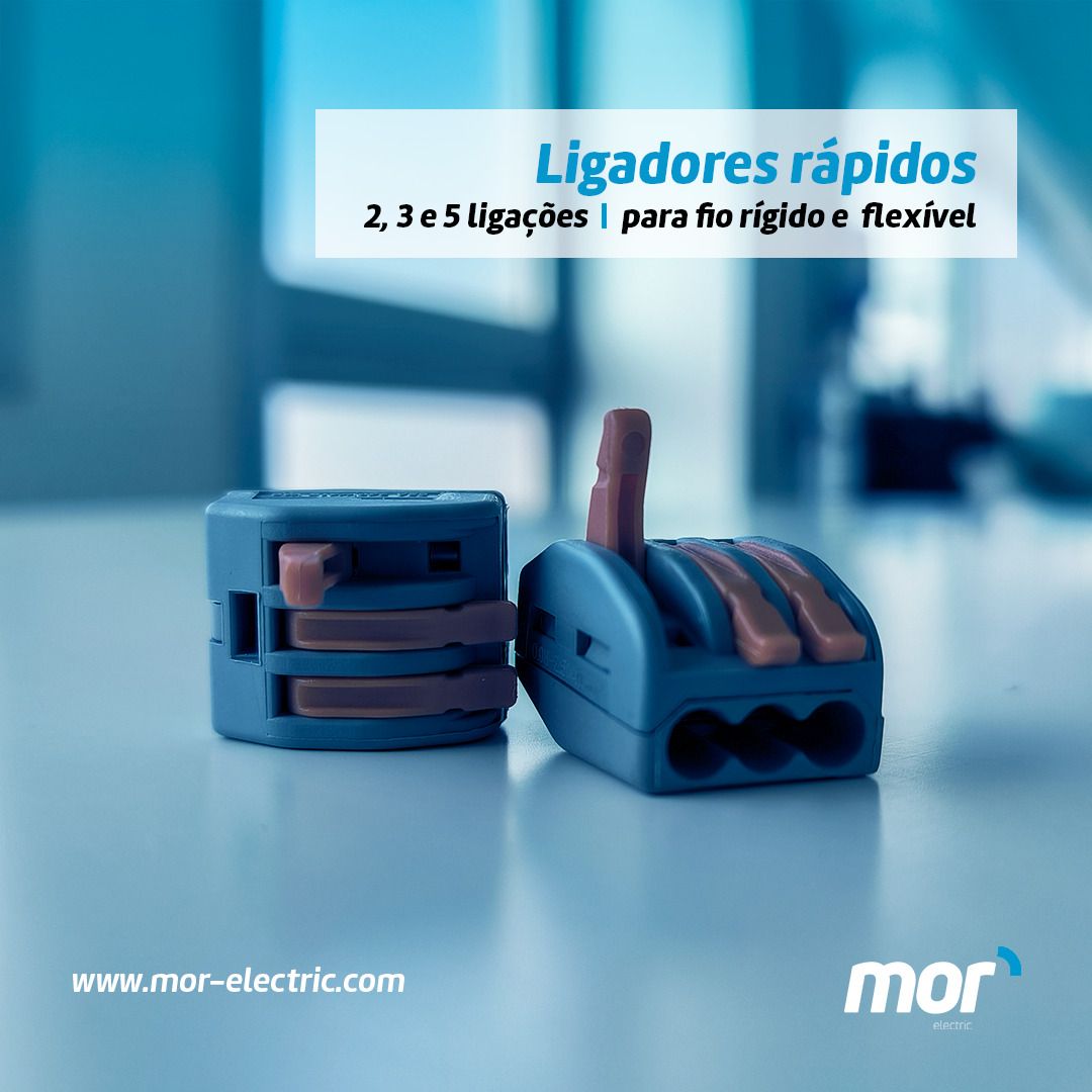 MOR_Electric's tweet photo. ⚡ Simplifique as suas ligações com os ligadores rápidos MOR Electric. Instalação segura, sem ferramentas e com contacto fiável em segundos. 🌐Saiba mais em https://t.co/0eHkWZWH9U #mor #morelectric #workingtogether #materialeletrico #ligadoresrapidos #industria #industria40 https://t.co/GavdtY8Alq