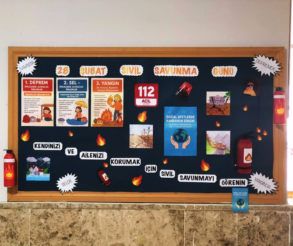 Sivil savunma günü panomuz