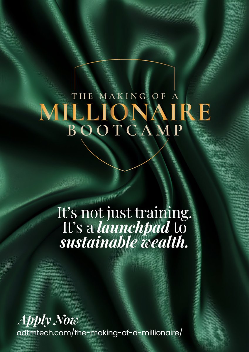 Adtm_Tech's tweet photo. If you are in Tech, FMCG, Agriculture, Fashion, Energy, or Logistics this is your launchpad. 
 Secure your spot: https://t.co/MGsecHaR9z
#ADTMTech #MillionDollarBusiness #InvestInAfrica #TechEntrepreneurs https://t.co/OcgBJhP3xC