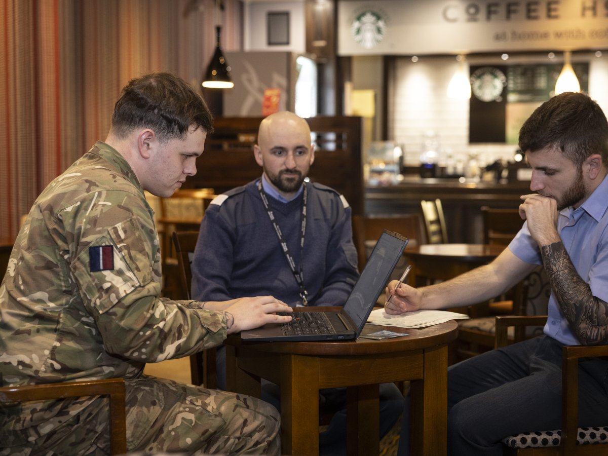RAF_Cosford's tweet image. BES students at RAF Cosford have been doing quick “guerrilla testing” to sharpen their interface design skills as part of their HCI FdSc. 🖥️✨

A fast, 14‑month pathway into the @RoyalAirForce's  Cyberspace Profession. 🚀

#Cosford26 #BES #HCI