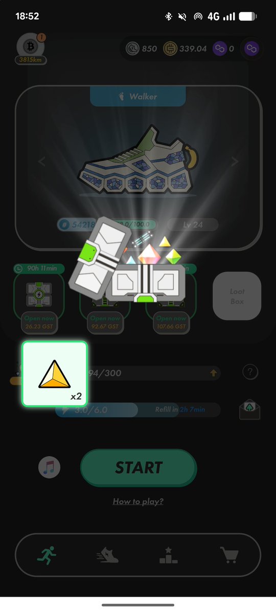 スクロールの楽しみがあるのがいいですね！
レベル2もほしいし、MB4にしていこう
#STEPN