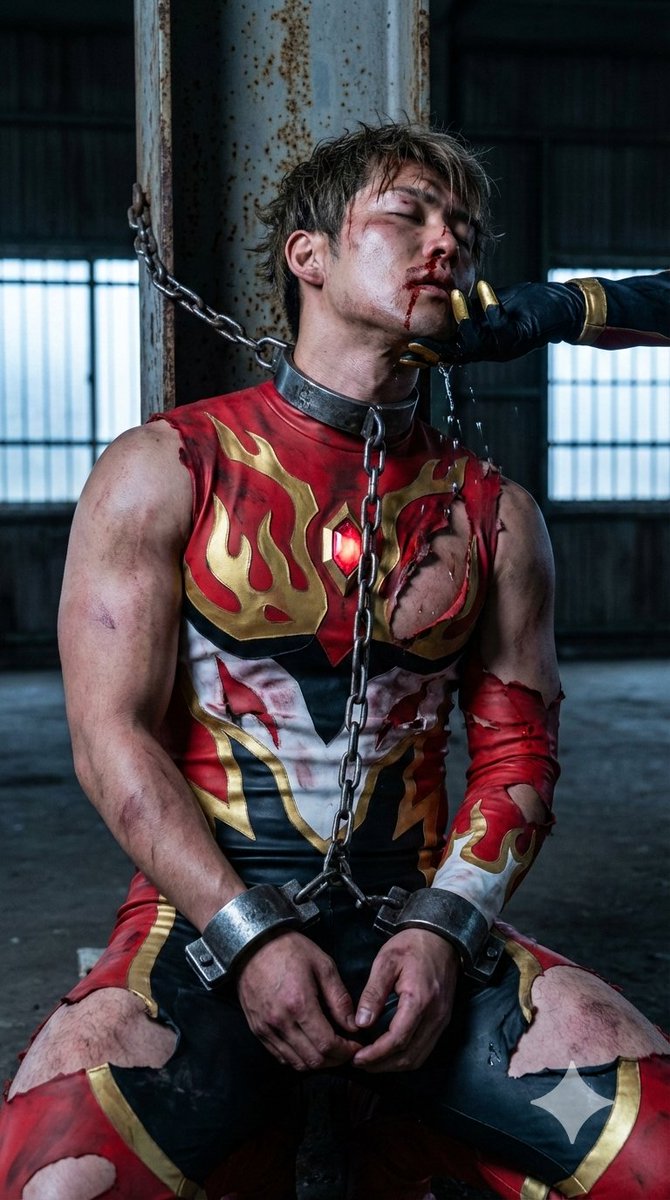 ghero_def's tweet photo. 🥴
#AIhero #AIart #AIartwork #AIcreator #AIGenerated #HeroHumiliation #ヒーロー凌辱 #ヒーローやられ #AIhero #HeroHumiliation #MaleHumiliation #Degradation #Despair #EmptyShell #BrokenPride #DefeatedMind #BrokenHero https://t.co/aA4LasBZTu