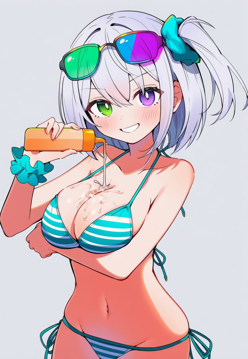 AI_Illust_000's tweet photo. 使えるかもしれないプロンプト(NovelAI V4.5 Full)

｢arm under breasts｣
キャラクターの腕が胸の下にある場合。
両腕を胸の下に置く場合は｢arms under breasts｣

｢breast lift｣
手や腕で乳房を持ち上げたり、支えている場合。

｢pouring onto self｣
液体を自身の体に注ぐ行為。 https://t.co/CjRl1eT4p1
