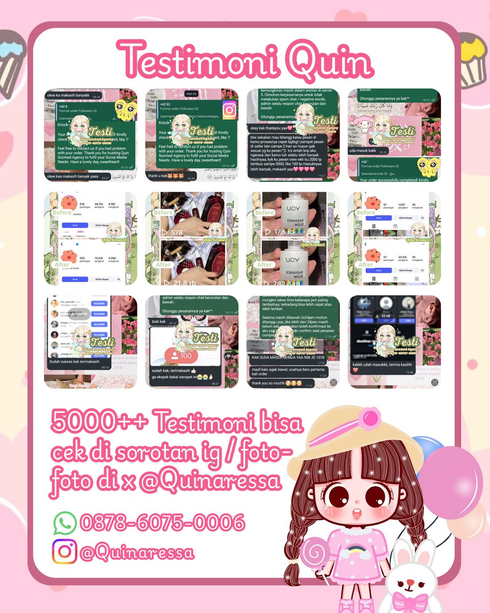 testiares's tweet photo. ✨ Jūāl fōllowers • līkēs • vīēws • buzzer ✨

🏅 testi di x: QUINARESSA
💌 fāstrēsp wā: 087860750006

tíktōk tík tōk tt īg īnstāgrām shōpēē īndōnēsīā īndō līkē vīēw fōll fōllower jāsā cōmmēnt belī kōmēn mūrāh upfōlls vt suntik cēpāt vīēwērs uplīkē tāmbāh fōlls trusted 7787 https://t.co/iBljTYrHuB