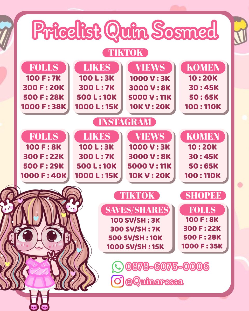 testiares's tweet photo. ✨ Jūāl fōllowers • līkēs • vīēws • buzzer ✨

🏅 testi di x: QUINARESSA
💌 fāstrēsp wā: 087860750006

tíktōk tík tōk tt īg īnstāgrām shōpēē īndōnēsīā īndō līkē vīēw fōll fōllower jāsā cōmmēnt belī kōmēn mūrāh upfōlls vt suntik cēpāt vīēwērs uplīkē tāmbāh fōlls trusted 7787 https://t.co/iBljTYrHuB