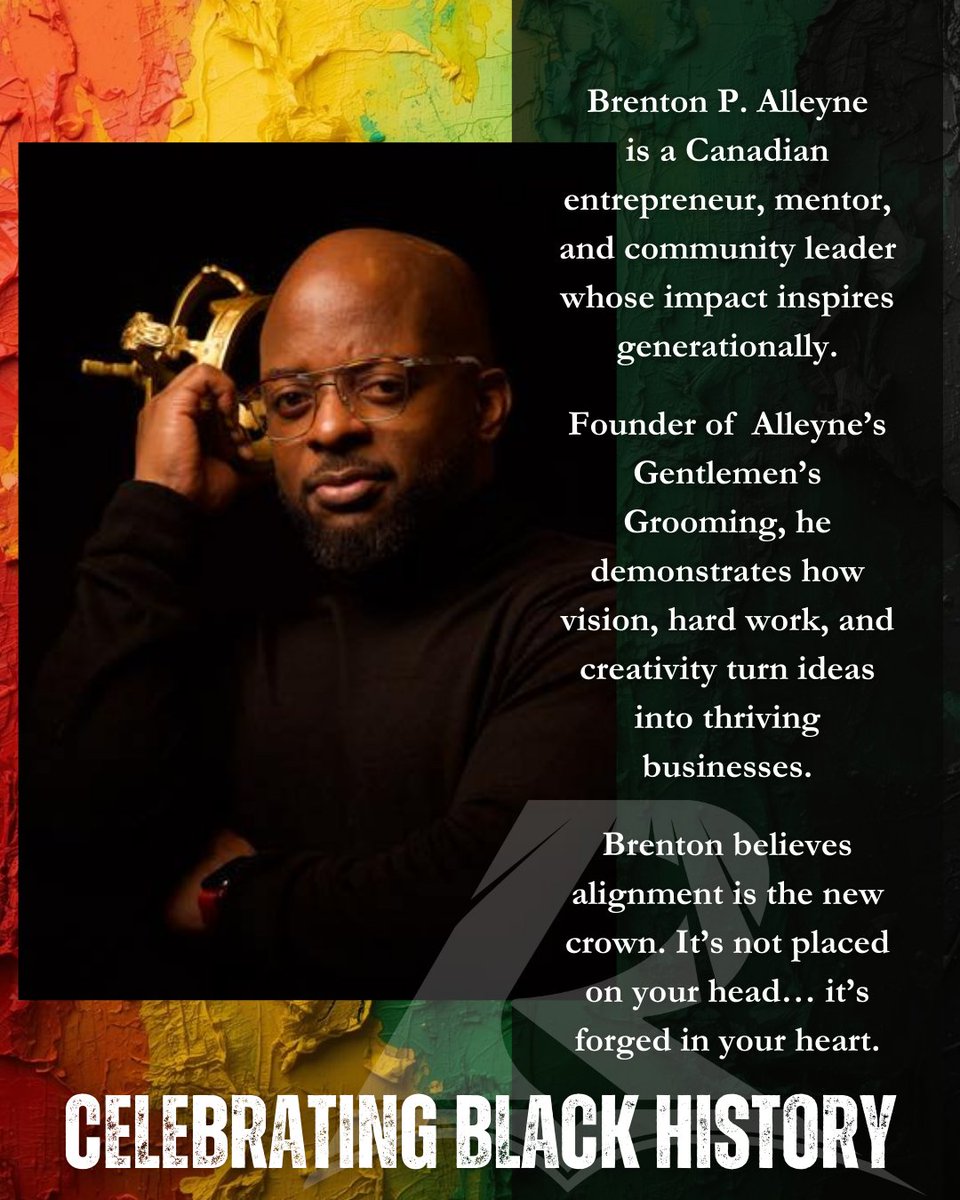 👑 CELEBRATING BLACK HISTORY

Brenton P. Alleyne is a Canadian entrepreneur, community leader, and public figure whose impact spans generations.

Brenton believes that alignment is the new crown. It’s not placed on your head… it’s forged in your heart.