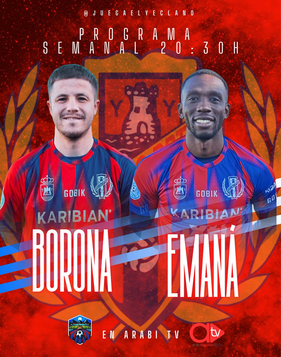 A todo esto, hoy a las 20:30h, nuevo programa de juegaelyeclano semanal con el autor del gol ante La Unión, Jorge Borona y Stephane Emaná.

¡Ya sabes donde, en tu programa favorito y en tu tele gratis!