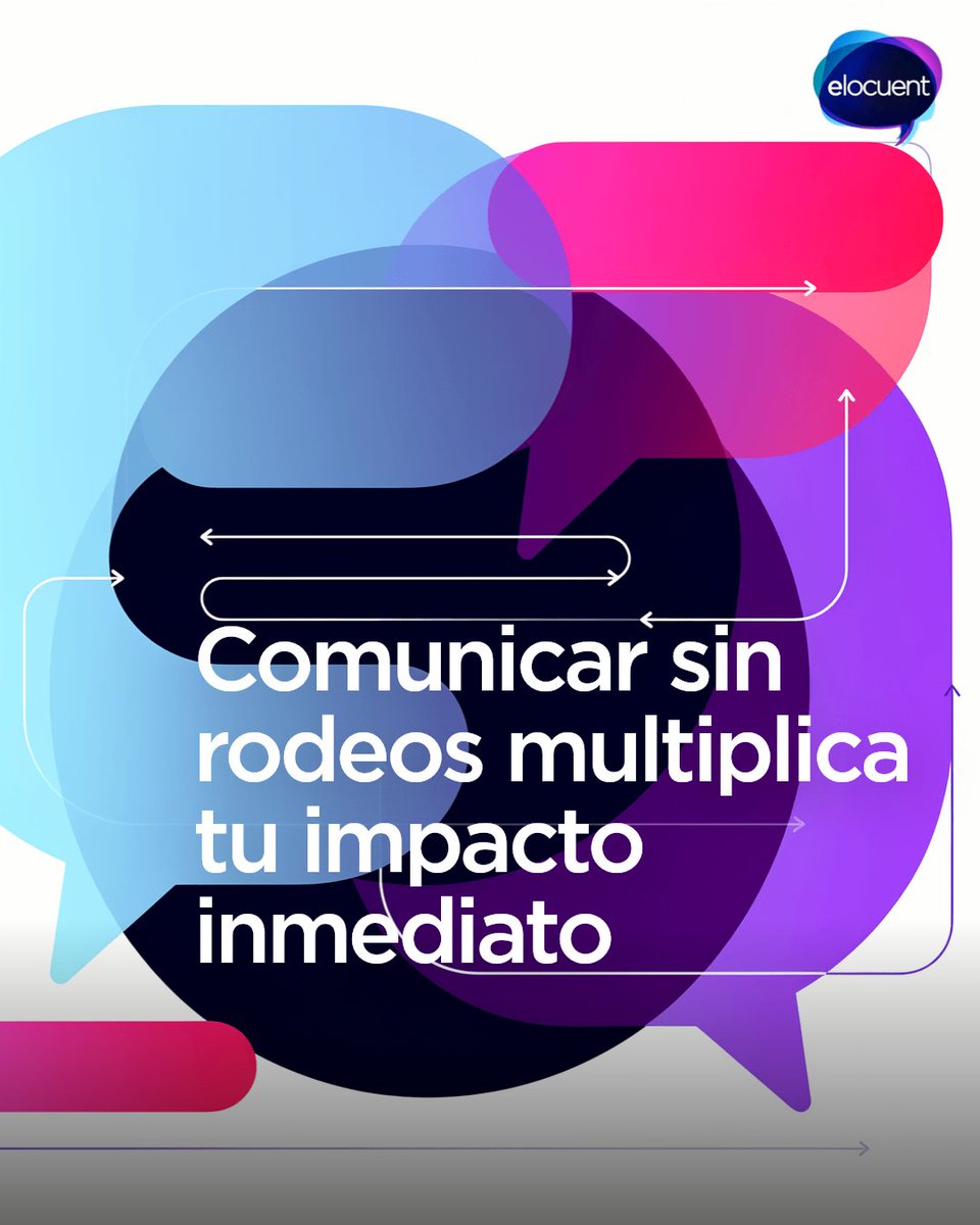 Comunicar sin rodeos no es ser rudo, es crear impacto real. Cuando vas directo al grano, tu mensaje gana fuerza y claridad. ¿Quieres que te escuchen de verdad? Habla con precisión y sin distracciones.

Visita elocuent.com