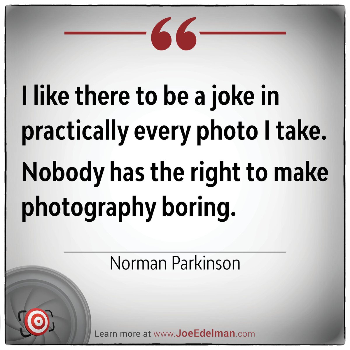 📸 PHOTO QUOTE OF THE DAY

👉🏻 👉🏻 Learn more about Norman Parkinson at joeedelman.com/norman-parkins…

#photography #photographyquotes #quoteoftheday #photoquote #photoquotes #photographywisdom