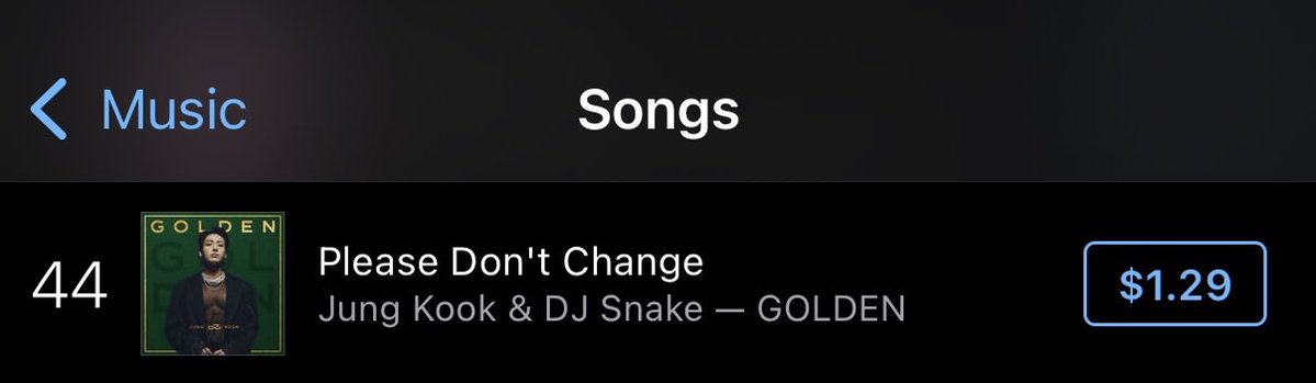 Please Don’t Change re-enters iTunes US at #44!