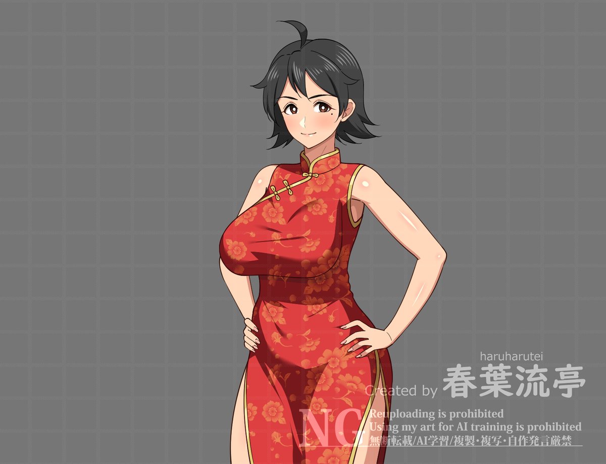 チーパオお母さん立ち絵 