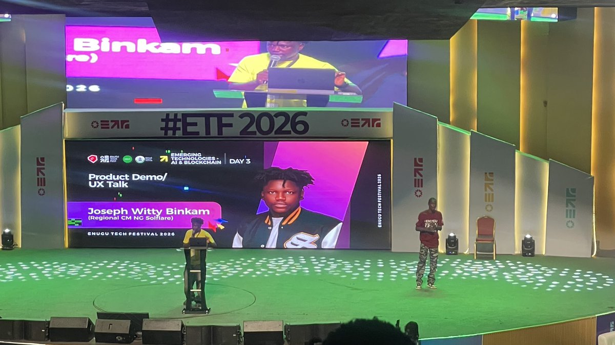 vine_ubani's tweet photo. I’m live at Enugu Tech Featival,
Trade stocks with collate wallet  #ETF #solflare  #2026 #Tech #vineubani https://t.co/qSYTtW5zgK