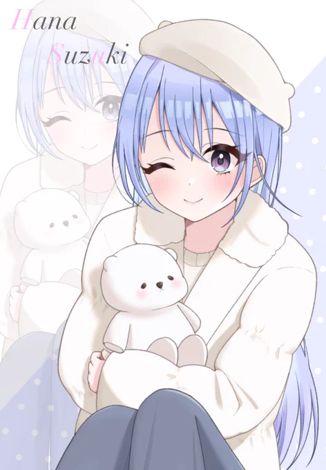 名刺用イラストで羽那ちゃんを描かせて頂きました!