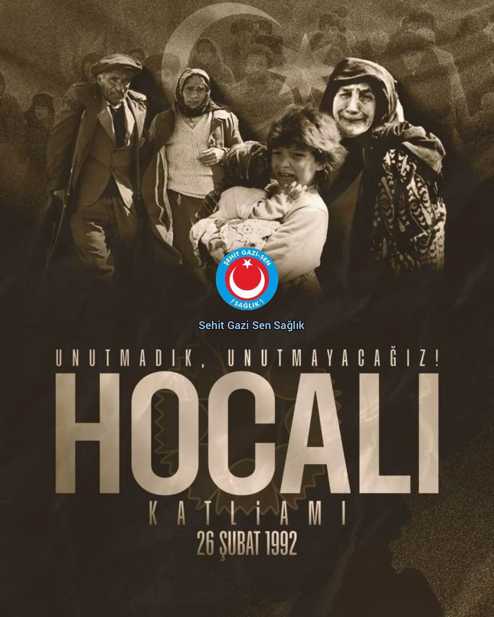 Soykırım arayan #Hocalı'ya baksın! 
Unutmadık, unutmayacağız! 
#HocalıKatliamı
26 Şubat 1992
Yer: #Azerbaycan'ın Dağlık Karabağ bölgesindeki Hocalı kasabası
Ermeni askerleri tarihin en vahşi katliamlarından birisine başladı
613 kişi acımasızca katledildi.
Ruhları şad olsun 🇹🇷🇦🇿