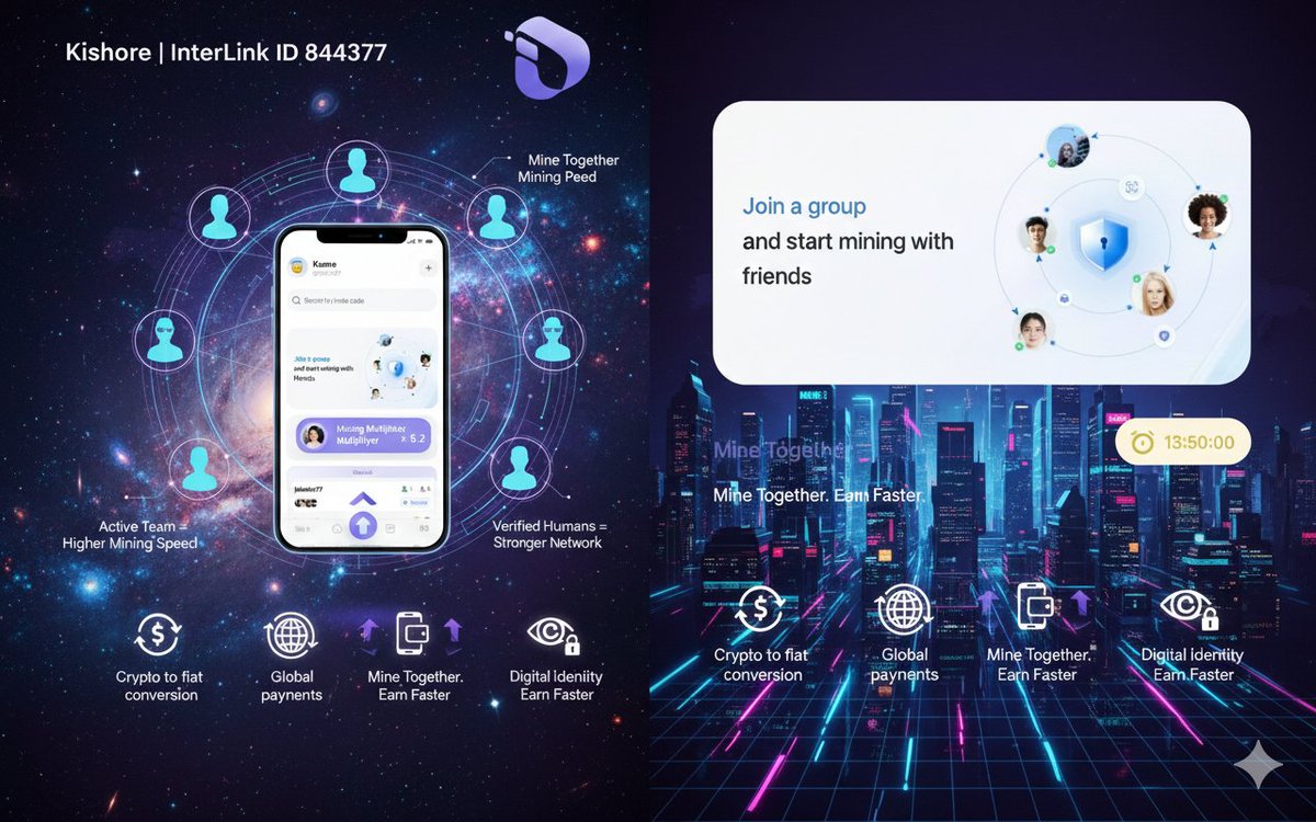 material_of's tweet photo. Team Power 💪🔥
Mining alone is good…
Mining together is powerful 🚀
With Interlink Group Mining, your earning speed increases when your team stays active.
Build your network.
Boost your rate.
Grow together.
#Interlink #GroupMining #ITLG  #ITL #ITLG #ITLX #ITLX_defi https://t.co/qlDmpNz5Dq