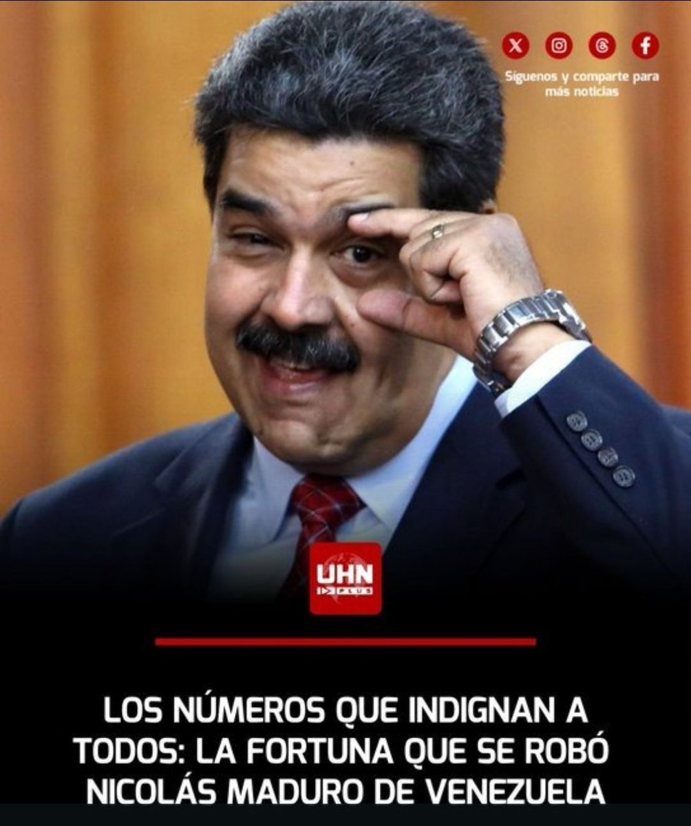 Os bens roubados por Nicolás Maduro da Venezuela foram gradualmente revelados.

- Foram descobertos 500 milhões de euros na Bulgária.
- A Suíça congelou 880 milhões de dólares.
- Em Miami, foram apreendidos bens no valor de 700 milhões de dólares.
- Ele possuía mansões de luxo na