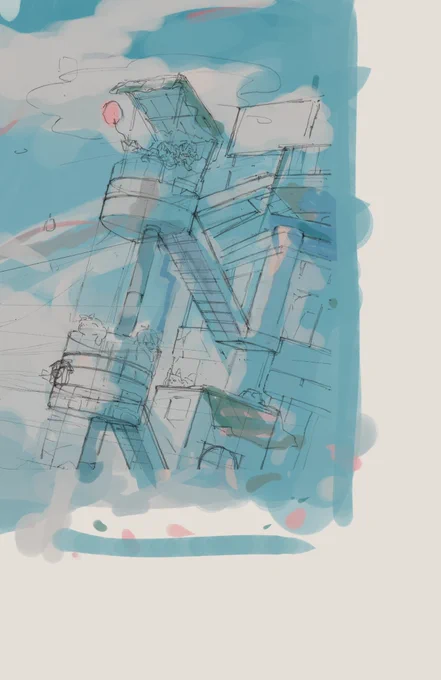 新しい絵かいてる