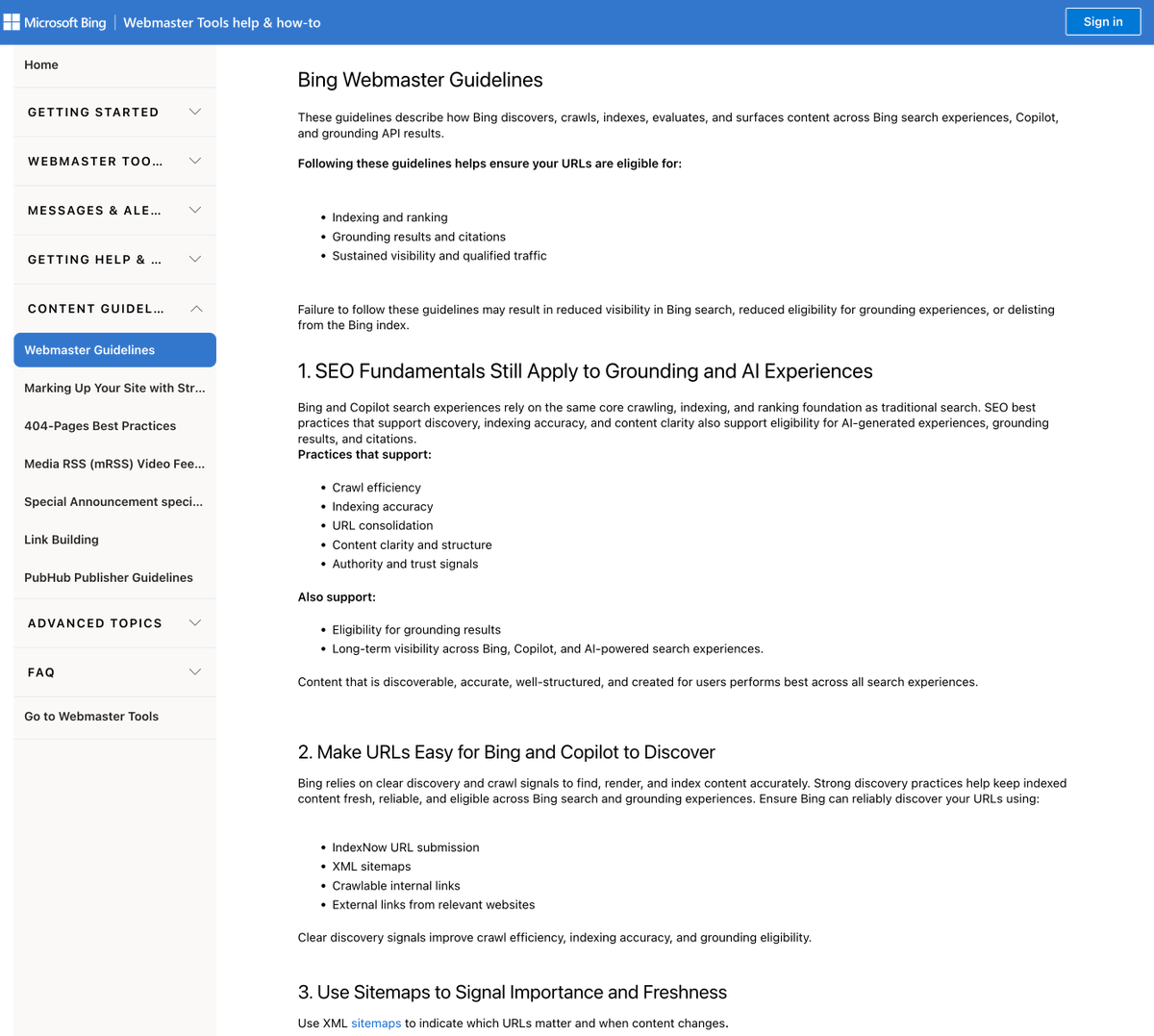rustybrick's tweet photo. Bing updates the Bing Webmaster Guidelines https://t.co/7kW2r15VY2 https://t.co/9TzEbCee1L