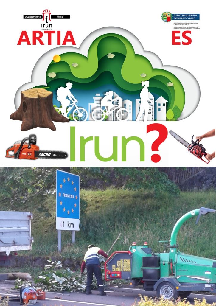 ActionsFFuture's tweet photo. @SOSterritorios @Irun_informa Junto a los #Tilos se ve la señal de #Francia 1 Km., pero la "firma" de "Flas" en sus tocones, sitúa a #IRUN lejísimo de #Europa.
@Irun_informa los #Tala y convierte la calle #JuanThalamas en #ElCorredorDeLaMuerte y en una galería del feísmo arquitectónico y de la #Contaminación. https://t.co/Me0NbKrnoa