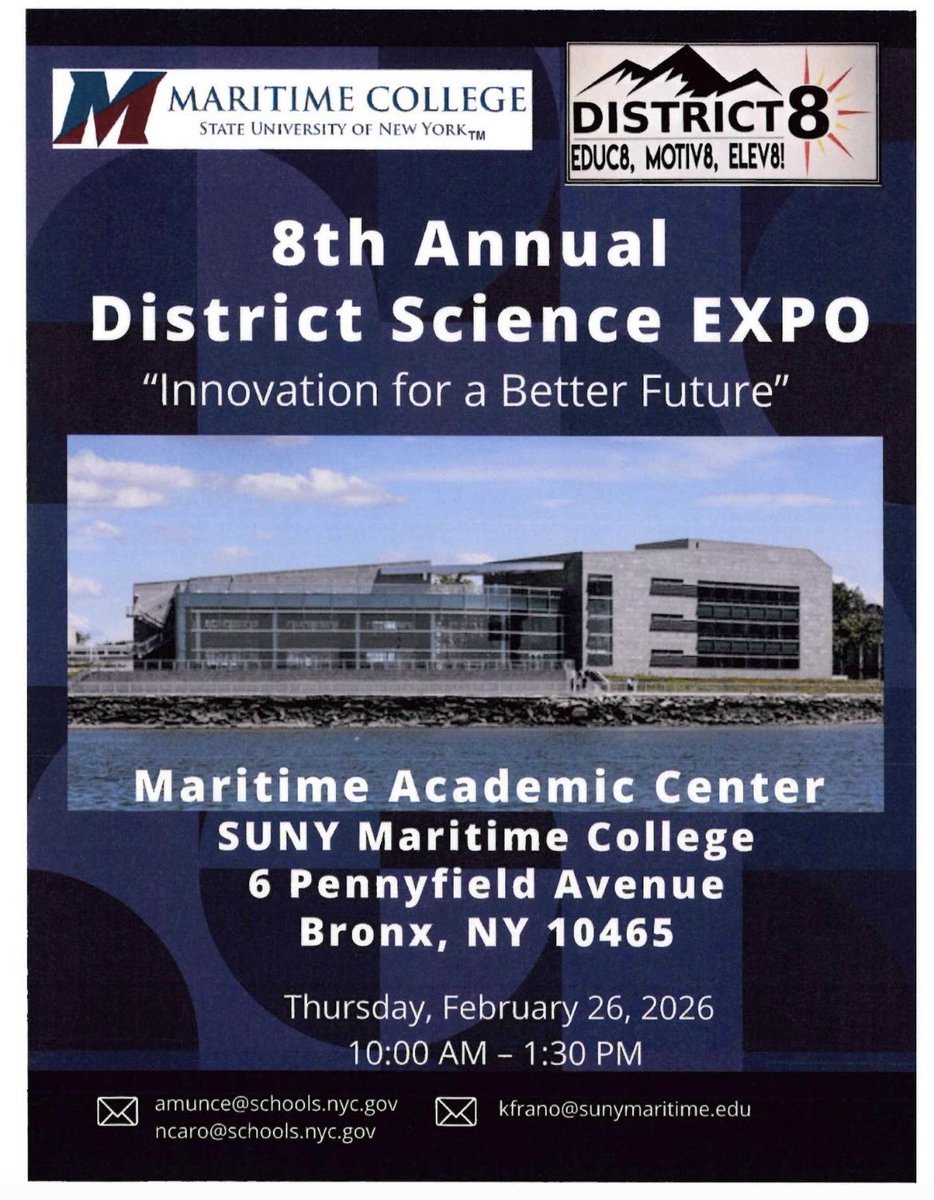 TheraErickson's tweet image. ‼️TODAY‼️🧬Join Ms. Erickson &amp;amp; Ms. Cosentino with our Science Team at the 🧫🧪District 8 🥼🔬Science Fair! #Community 😊 #Communication 📲 #KnowledgeIsPower @D8Connect @NYCSchools @suptd8jennifer_joynt