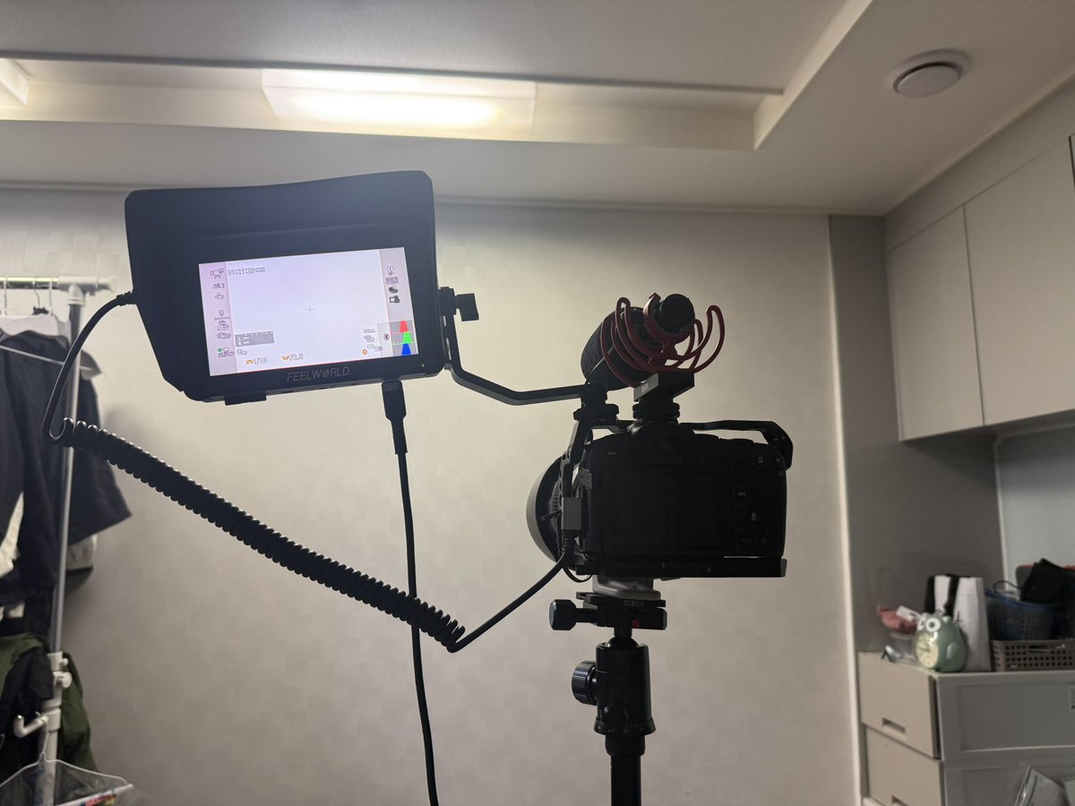 무대 촬영 세팅 미리 해봤는데 생각보다 오래걸림,,