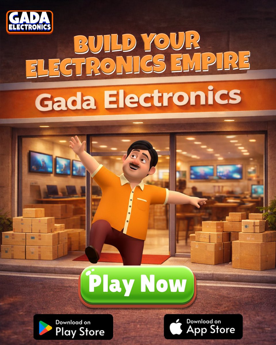 TMKOC_NTF's tweet image. From a small shop to a booming empire, it’s all in your hands! Play Gada Electronics and make it happen. 📷📷

Download now:
Playstore: play.google.com/store/apps/det…

Appstore: apps.apple.com/in/app/gada-el…

#MobileGaming #NewUpdate #PlayNow #gadaelectronics #tmkocgame