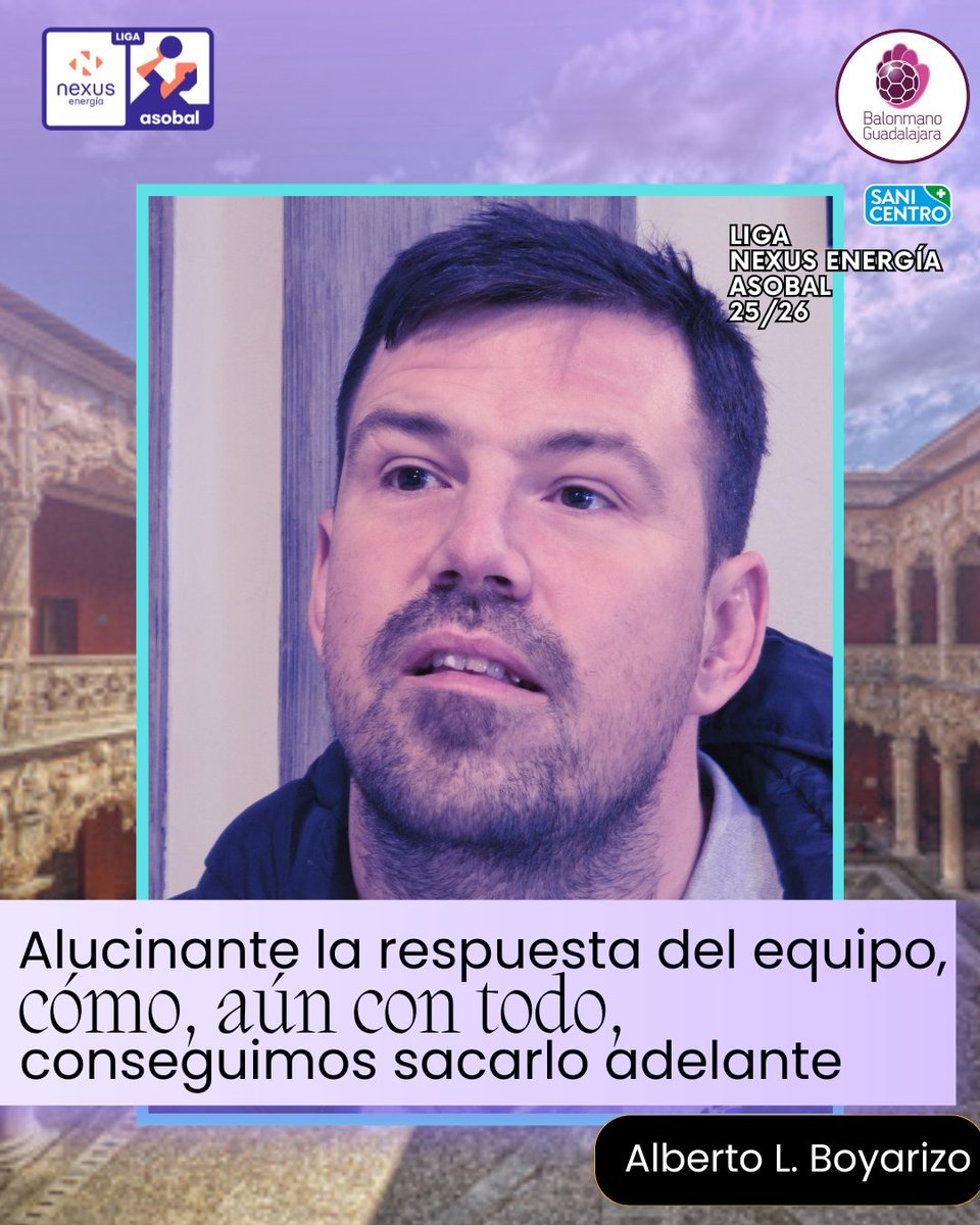 bmguadalajara's tweet photo. Este sábado tenemos una finalísima en Aranda y vamos con todo 💪🏻

👉🏻 @boyarizo lo tiene claro, con ganas, fuerza e ilusión se pueden superar hasta los peores momentos 💜

Entérate de todo leyendo nuestra previa, ya la tienes en la web!  🖱

https://t.co/l7x9EH5FRB https://t.co/ufQuZcDu7b