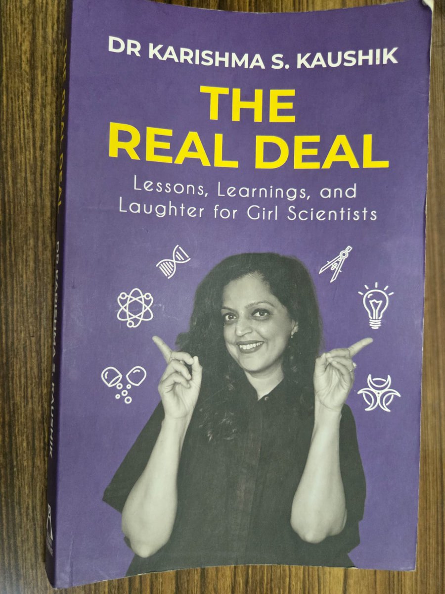 UTikhole's tweet photo. Just finished this book - honest, relatable, and deeply insightful. It beautifully captures the realities of a career in science - the rejections, self-doubt, and resilience it demands. Especially empowering for young women in academia. Truly inspiring and practical @_KarishmaK https://t.co/TlH24A2hHm