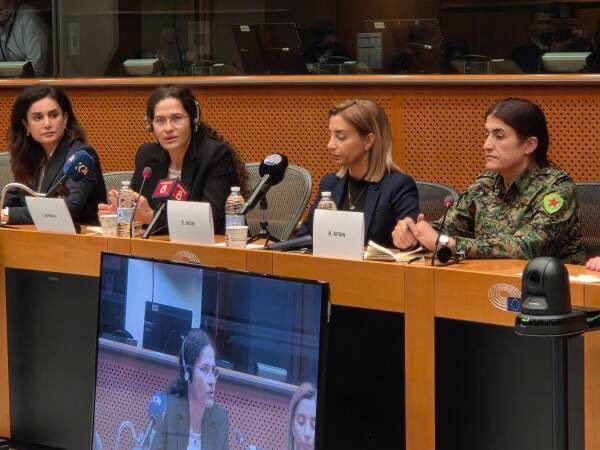 It was an honor to speak at the European Parliament on behalf of the Women’s Defense Units (YPJ). We remain steadfast in protecting the hard-won gains of the women of our country and in ensuring that the YPJ continues to stand as a defender of women’s rights everywhere.
