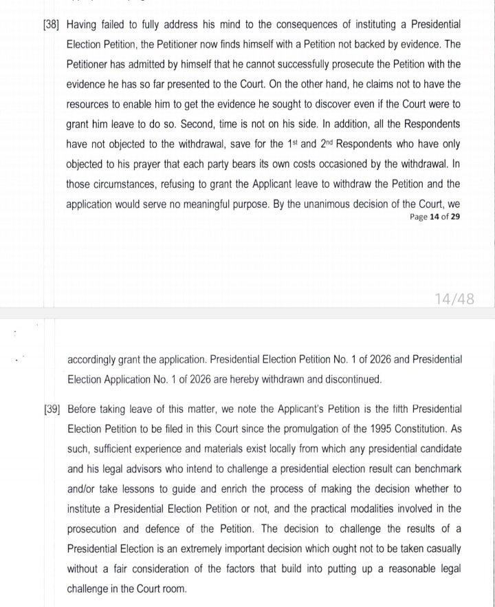 SilverKayondo's tweet image. Interesting remarks by the Supreme Court in of #Uganda granting the Petitioner leave to withdraw Presidential Election Petition

Cost and human expertise are definitely factors, but there are cheap tools &amp;amp; methods to do data analysis

Big lessons for #lawyers litigating in #tech