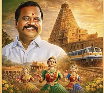 Based on the requests submitted by BJP State General Secretary <a href="/KaruppuMBJP/">Karuppu Muruganandham</a> and <a href="/TANDRUA1963/">Thanjavur Dt. Railway Users Assn</a> during their consecutive meetings with the Hon’ble Railway Minister Mr. Ashwini Vaishnaw in Delhi, the Minister has approved several new trains and stops for Thanjavur districts.