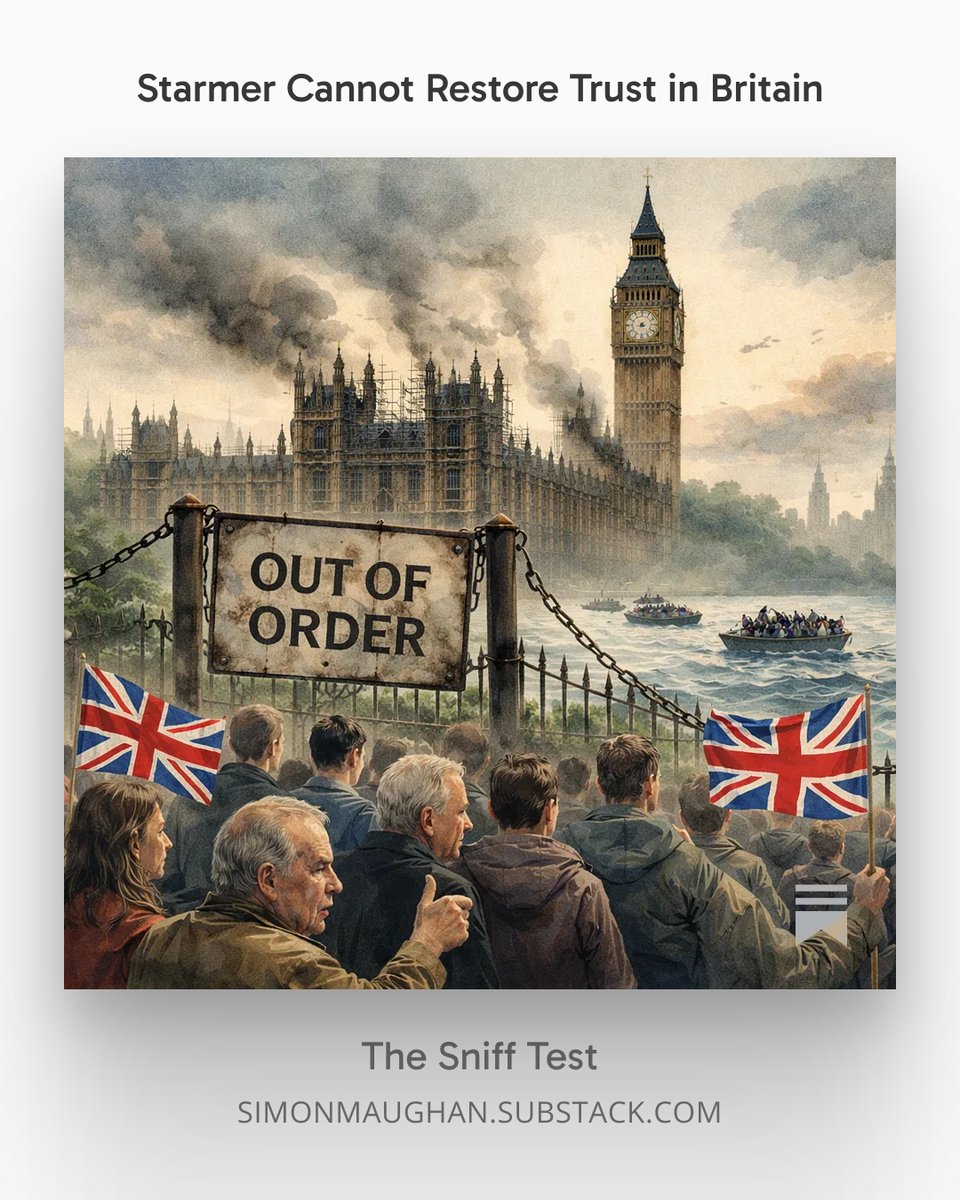 Starmer may survive today's by-election. At a push he might survive May's council elections. But that will not fix what is going wrong.

Public dissatisfaction with how Britain is governed is back to Brexit-era highs. Immigration remains unresolved. Welfare spending is surging in