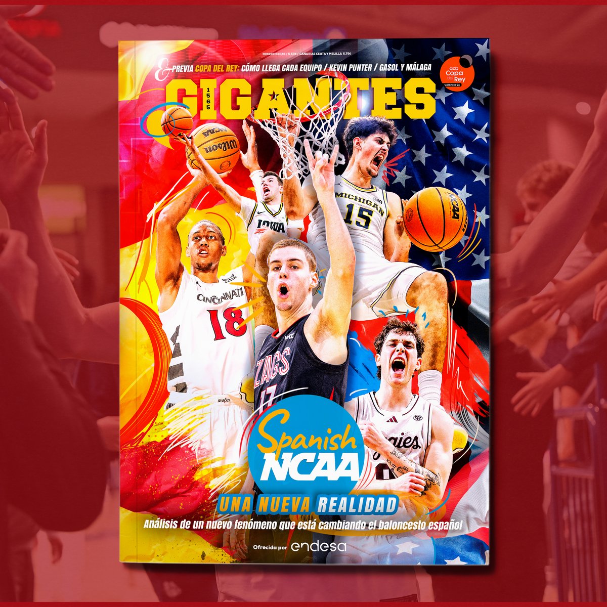 📖En el kiosco, hasta final de mes, puedes hacerte con nuestra revista de febrero

Analizamos el fenómeno de los españoles en la NCAA y hablamos con Mario Saint-Supéry en su primer año en Estados Unidos.

100 páginas para leer baloncesto por solo 5,50 euros. En kioscos y puntos