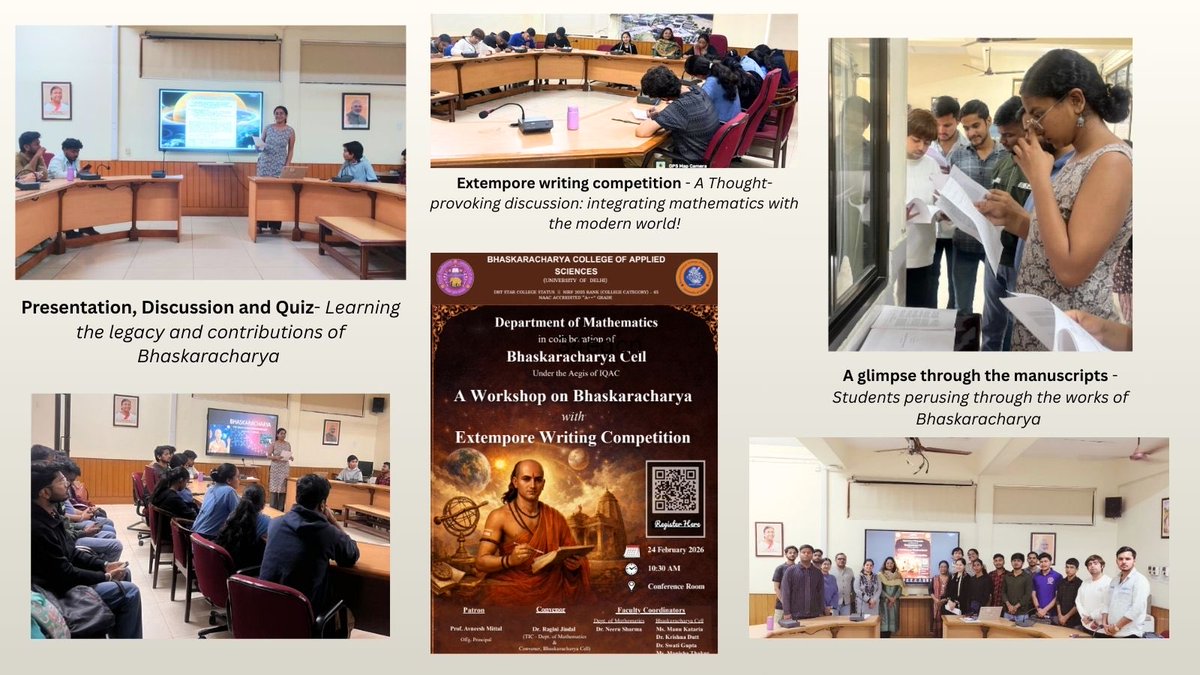 Bhaskaracharya College of Applied Sciences tweet media