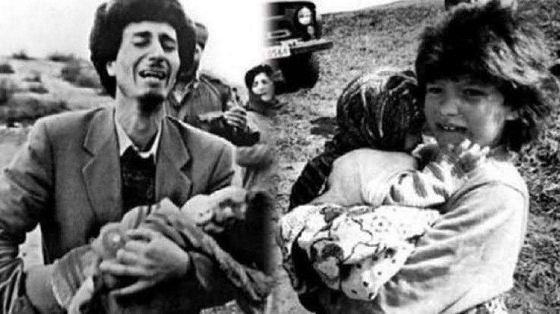 TurkcuPaylasim's tweet photo. “Zaten ya Ermeni, ya Rus'tunuz
Hocalı'da akan kandı, sustunuz...”

83 çocuk, 106 kadın ve 70'den fazla yaşlı dahil olmak üzere toplam 613 şehidimize saygıyla.
#HocalıKatliamı https://t.co/q4hFUTw00u