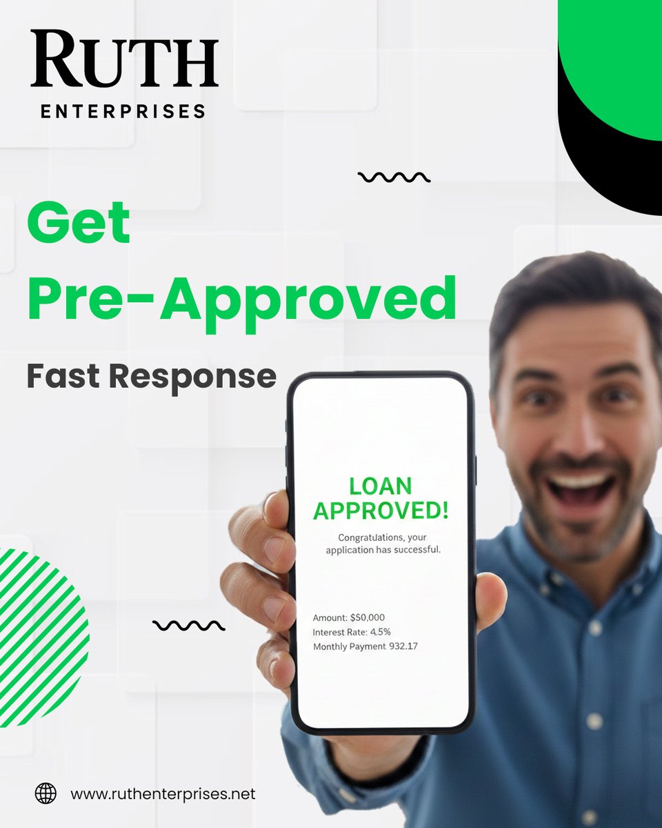 REnteroris69505's tweet image. Ruth Enterprises makes funding simple: apply online, get fast pre-approval, review tailored offers, and receive funds to grow faster.
Apply online: ruthenterprises.net
.
#BusinessFunding #SmallBusinessGrowth #FastBusinessLoans #EntrepreneurSupport #StartupFinance