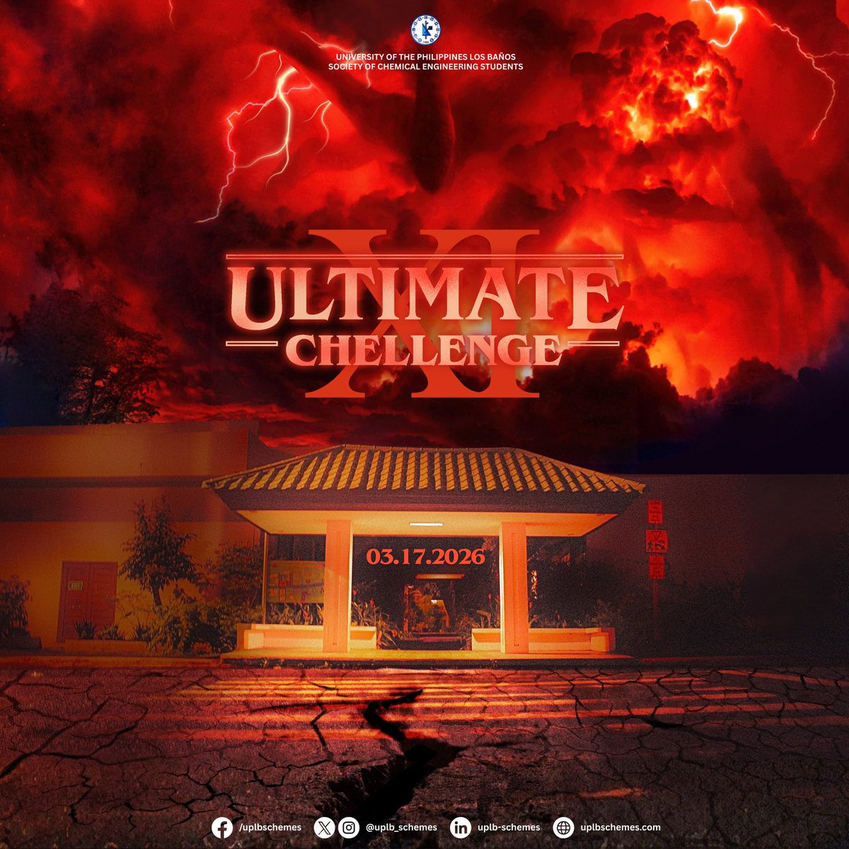 UPLB_SChemES's tweet photo. 𝐅𝐑𝐈𝐄𝐍𝐃𝐒 𝐃𝐎𝐍’𝐓 𝐋𝐈𝐄

So choose yours wisely.

𝙁𝙞𝙣𝙙 those you trust.
𝙁𝙤𝙧𝙢 your team.

And step into this year’s 𝙐𝙡𝙩𝙞𝙢𝙖𝙩𝙚 𝘾𝙝𝙀𝙡𝙡𝙚𝙣𝙜𝙚 𝙓𝙄, where only the sharpest minds in Chemical Engineering survive. https://t.co/t3pqodeI4A