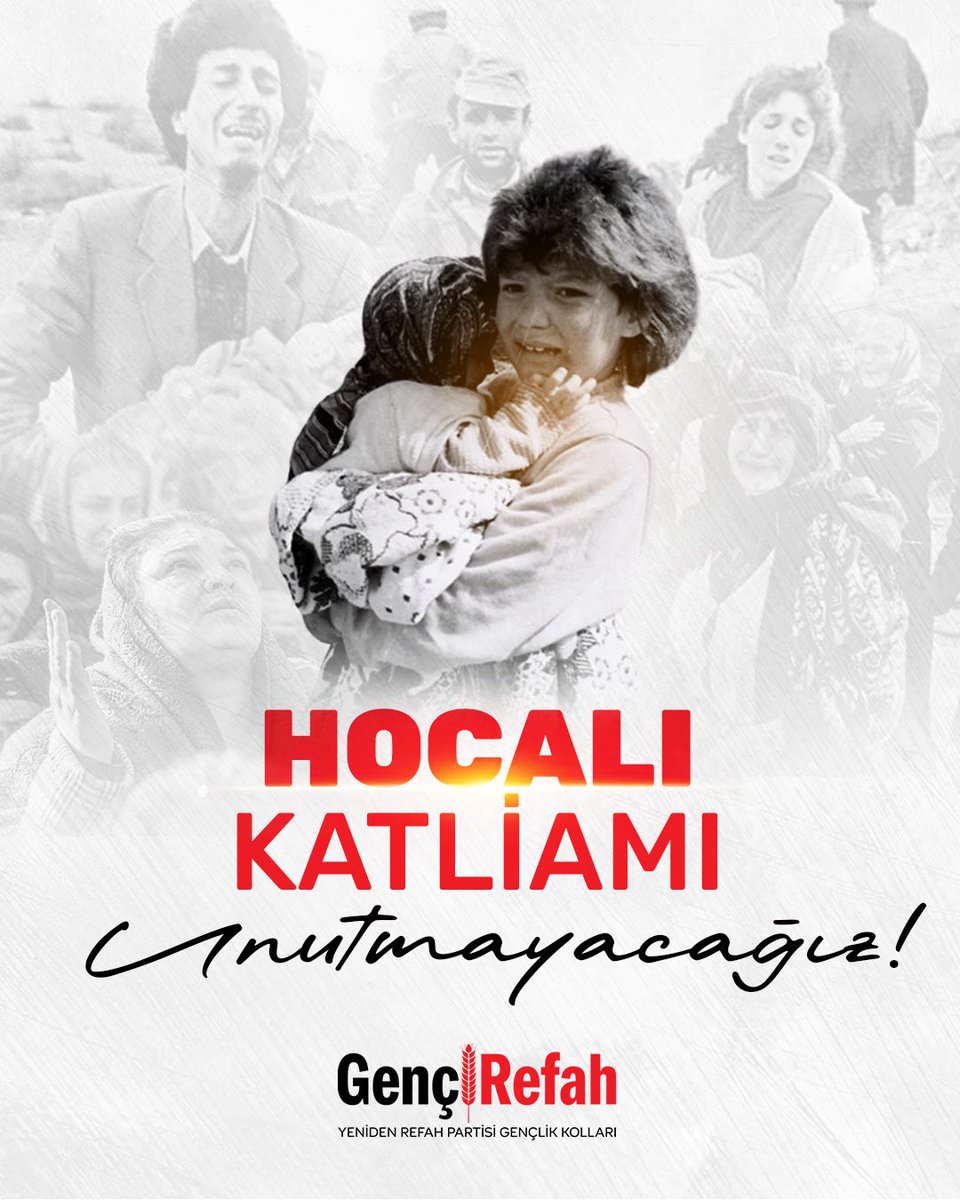 26 Şubat 1992’de Hocalı’da insanlık dışı bir vahşetle katledilen masum kardeşlerimizi rahmetle ve minnetle yâd ediyoruz.