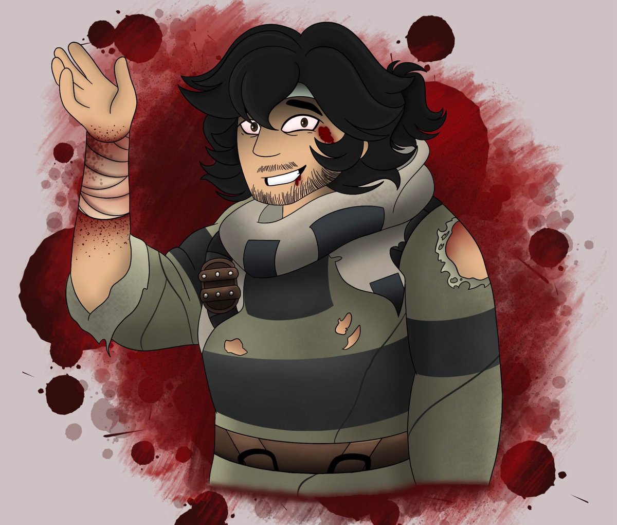 nikosiber's tweet photo. Woop woop, a small doodle of our Convict, he’s having a rough day today- #ironlung #IronLungMovie #IronLungSpoilers #markiplier #fanart  #videogames https://t.co/NQYiu3ooG5