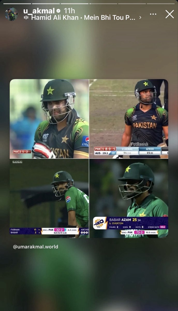 🚨 UMAR AKMAL’S INSTAGRAM STORY 🚨

- He shared his comparison with Babar Azam. Was he more talented than Babar in T20Is? 🇵🇰
