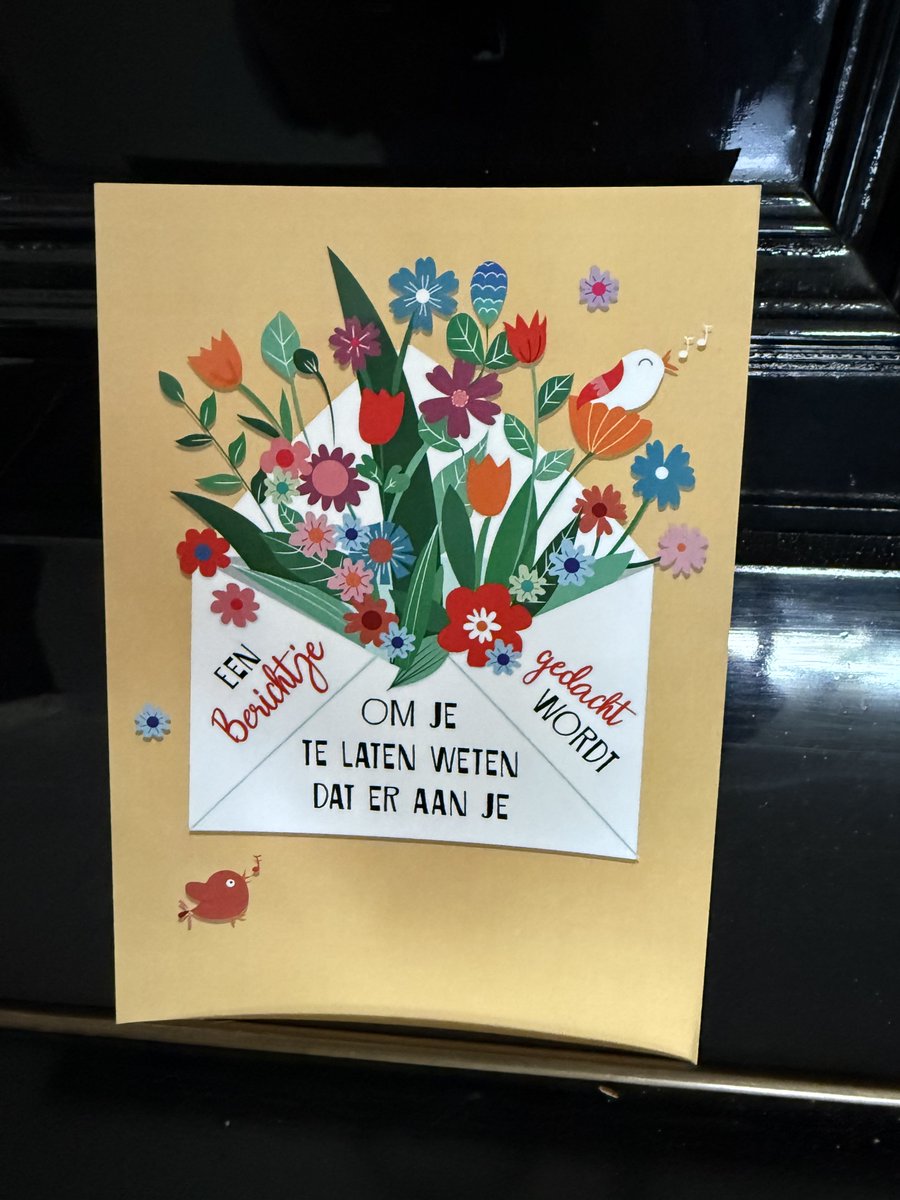 En er lag een kaartje in de brievenbus.
<a href="/mir6776/">🌸Mireille 👩🏽‍🦱💙</a>
Mireille 
Zo leuk dankjewel 
 En dank josefien